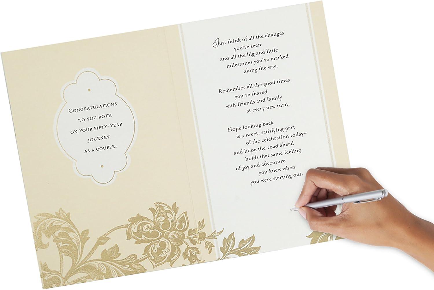 imageHallmark 50th Anniversary Card Golden AnniversaryRoses