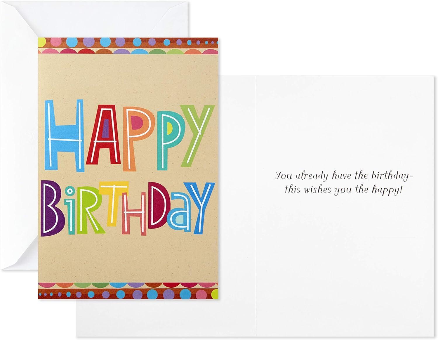 imageHallmark Assorted Birthday Cards Birthday Icons 12 Cards and EnvelopesAssorted colors