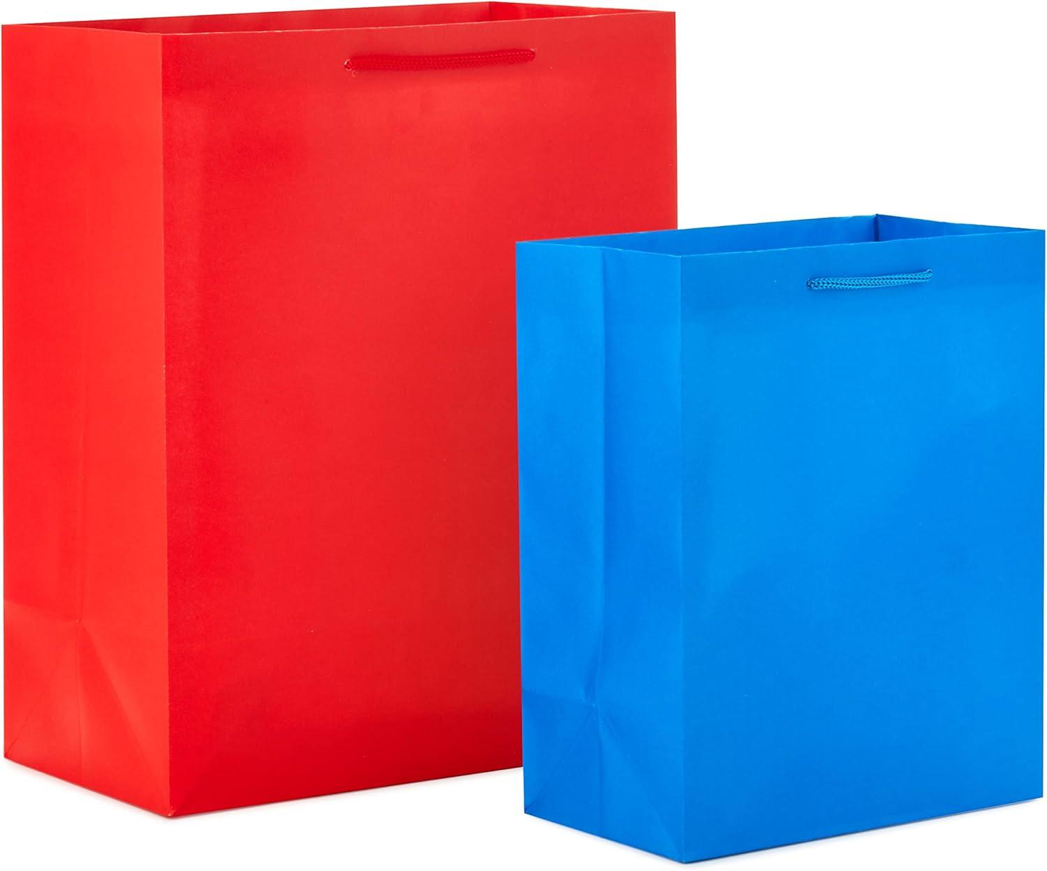 imageHallmark Assorted Gift Bags 8 Bags 3 Small 6quot 3 Medium 9quot 2 Large 13quot Colorful Stripes Triangles ShapesFlowers Butterfly Stripes Solid