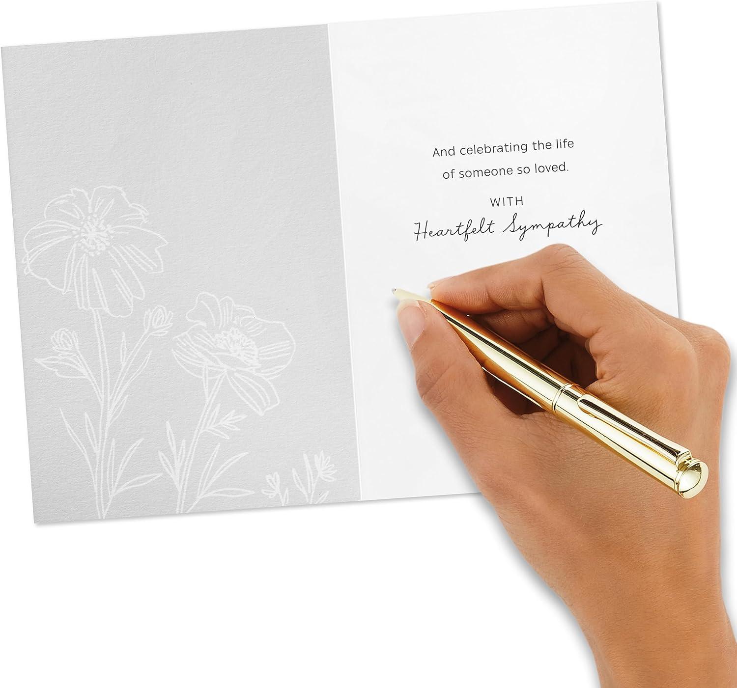 imageHallmark Assorted Sympathy Cards 36 Cards with Envelopes Blue and Green Flower Assortment