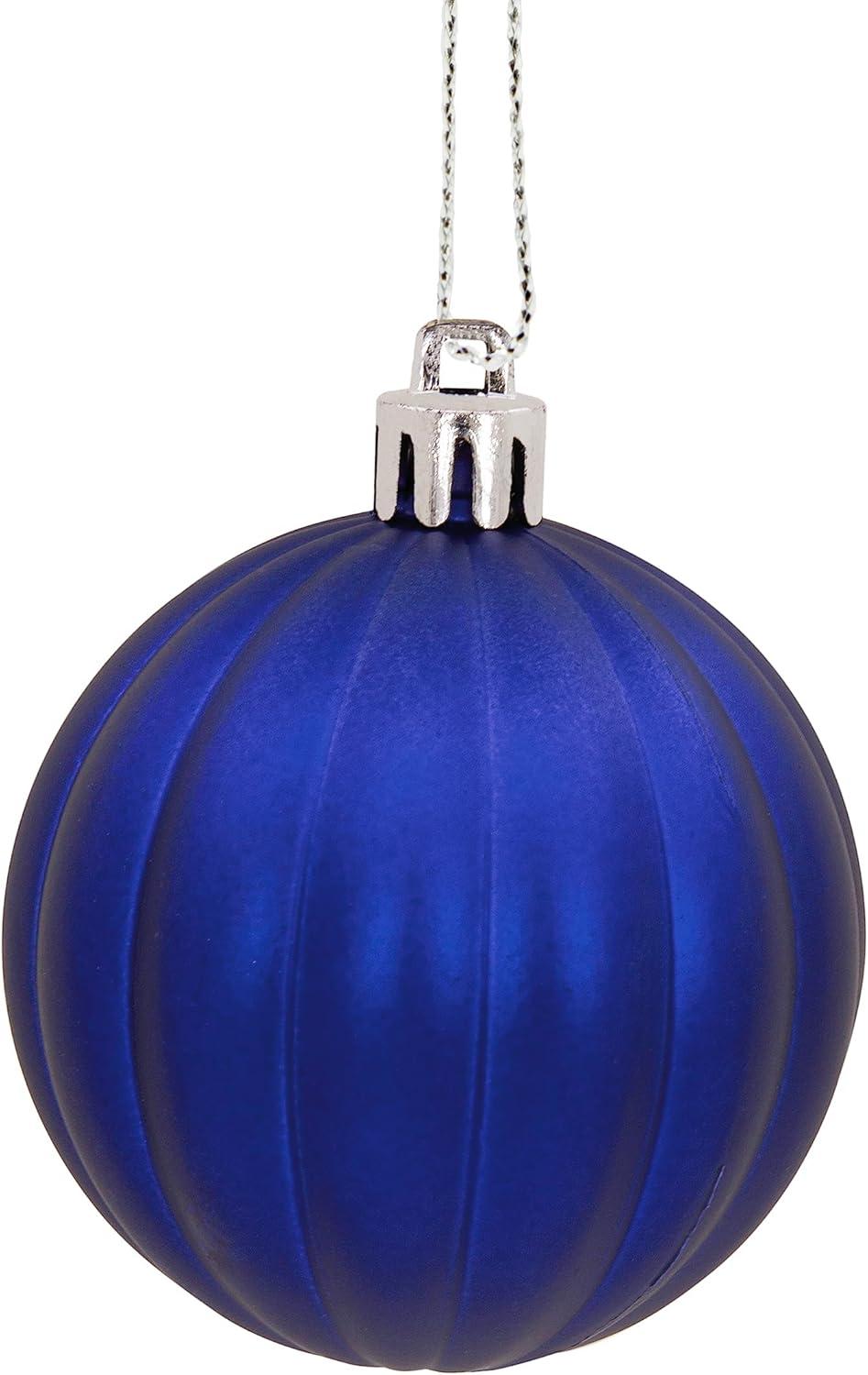 imageHallmark Blue Silver Christmas Balls Christmas Ornaments Set of 30Blue Silver White