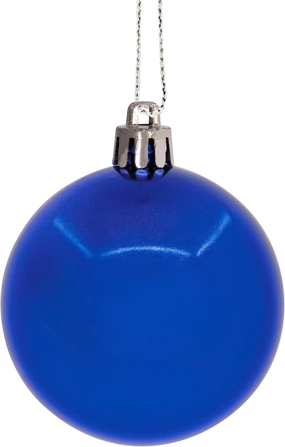 imageHallmark Blue Silver Christmas Balls Christmas Ornaments Set of 30Blue Silver White