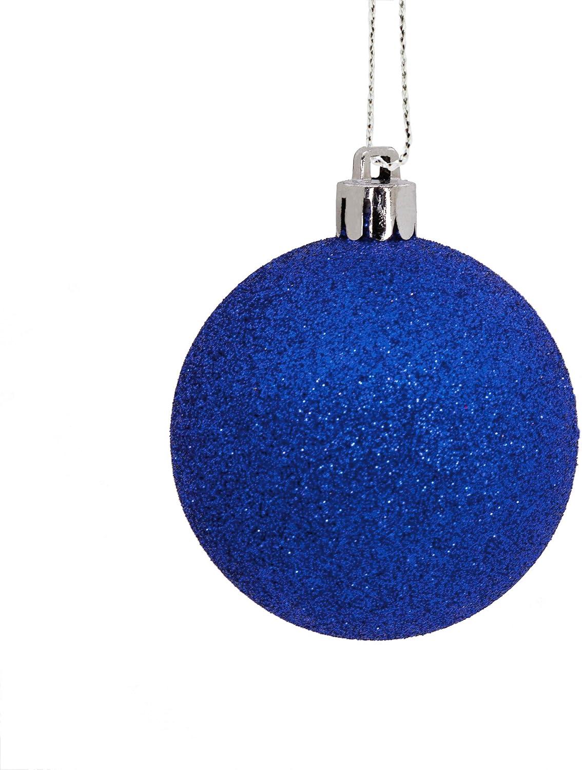 imageHallmark Blue Silver Christmas Balls Christmas Ornaments Set of 30Blue Silver White