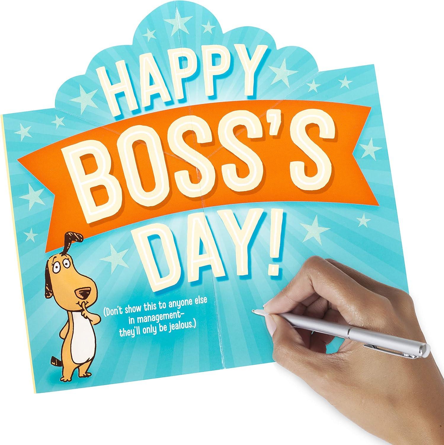 imageHallmark Bosss Day Pop Up Card from All Big FussAwesome Bosses