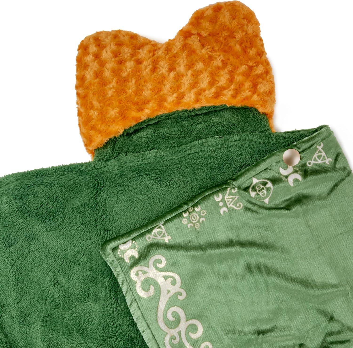 imageHallmark Disney Hocus Pocus Blanket 50quot x 60quot Black Flame CandleWinifred Sanderson