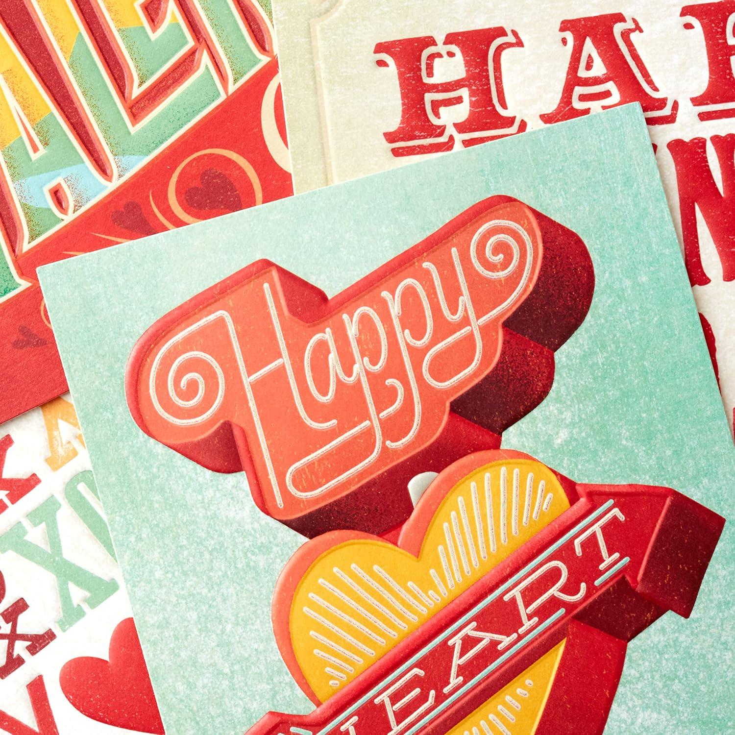 imageHallmark Fathers Day Card Assortment 24 Cards with Envelopes 6 DesignsValentine Bold Type Card Assortment
