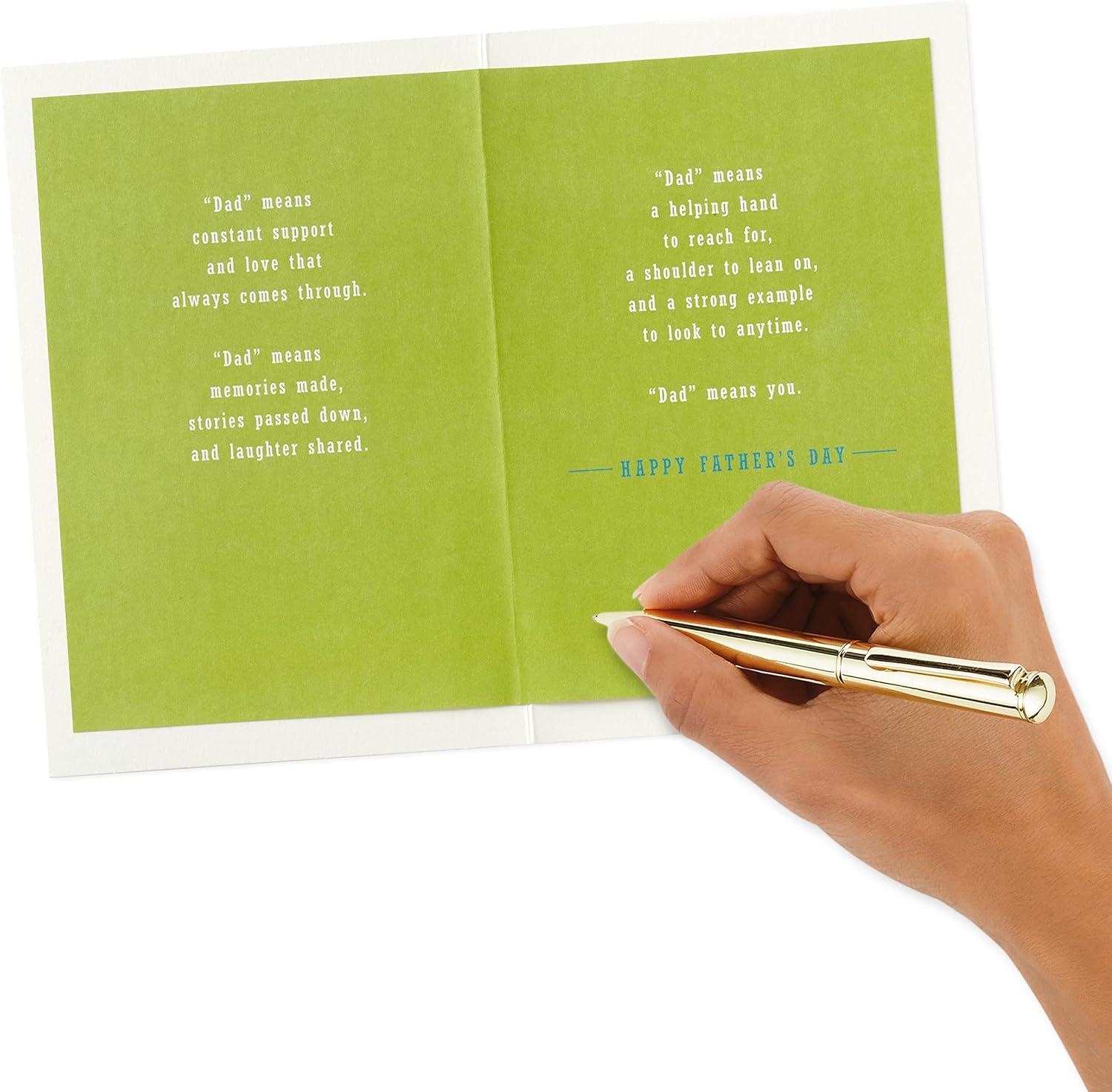 imageHallmark Fathers Day Card for Dad from Son or Daughter Love That Always Comes ThroughDad Love That Always Comes Through