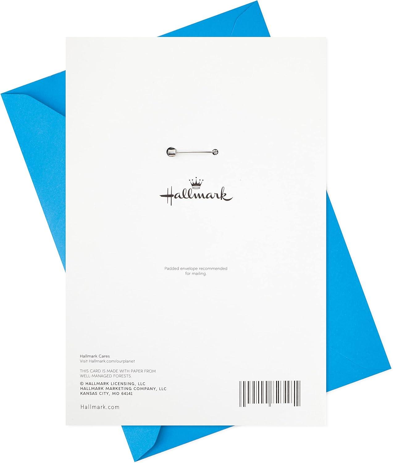 imageHallmark Fathers Day Card with Removable Badge Best Dad Ever or Birthday Card for DadBest Dad Ever Removable Pin