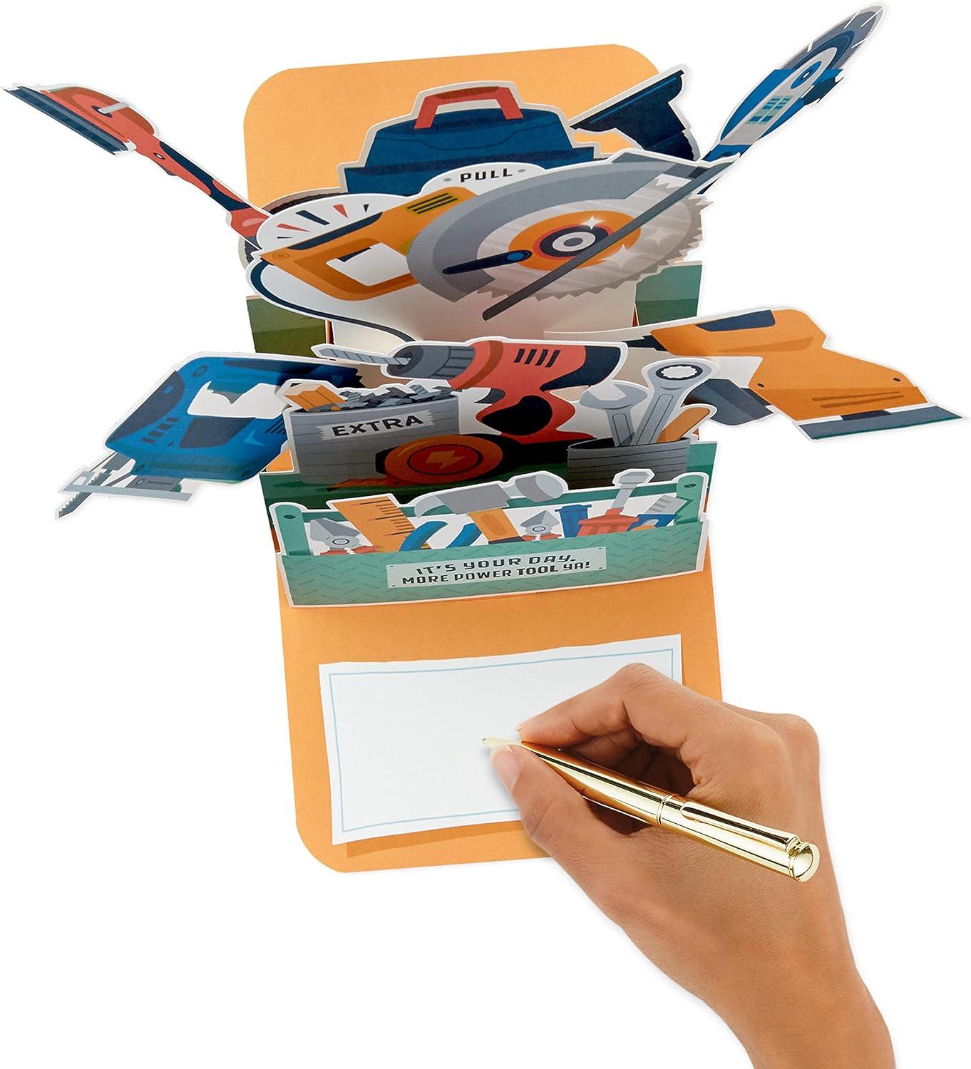 imageHallmark Fathers Day Funny Pop Up Card Power ToolsFunny Pop Up Power Tools