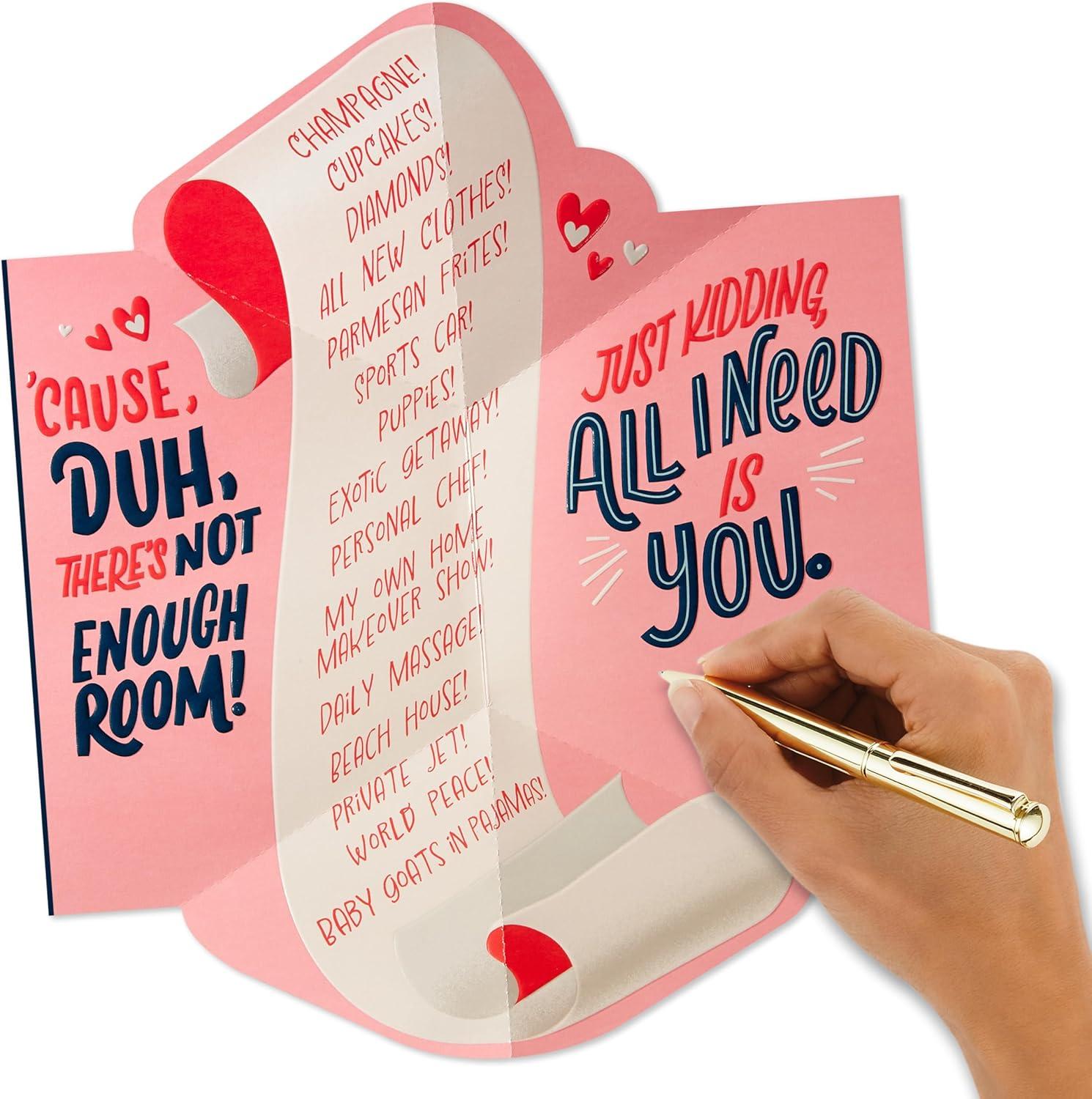 imageHallmark Flirty PopUp Valentines Day Card All I Need Is You for Husband Wife Boyfriend GirlfriendAll I Need Is You