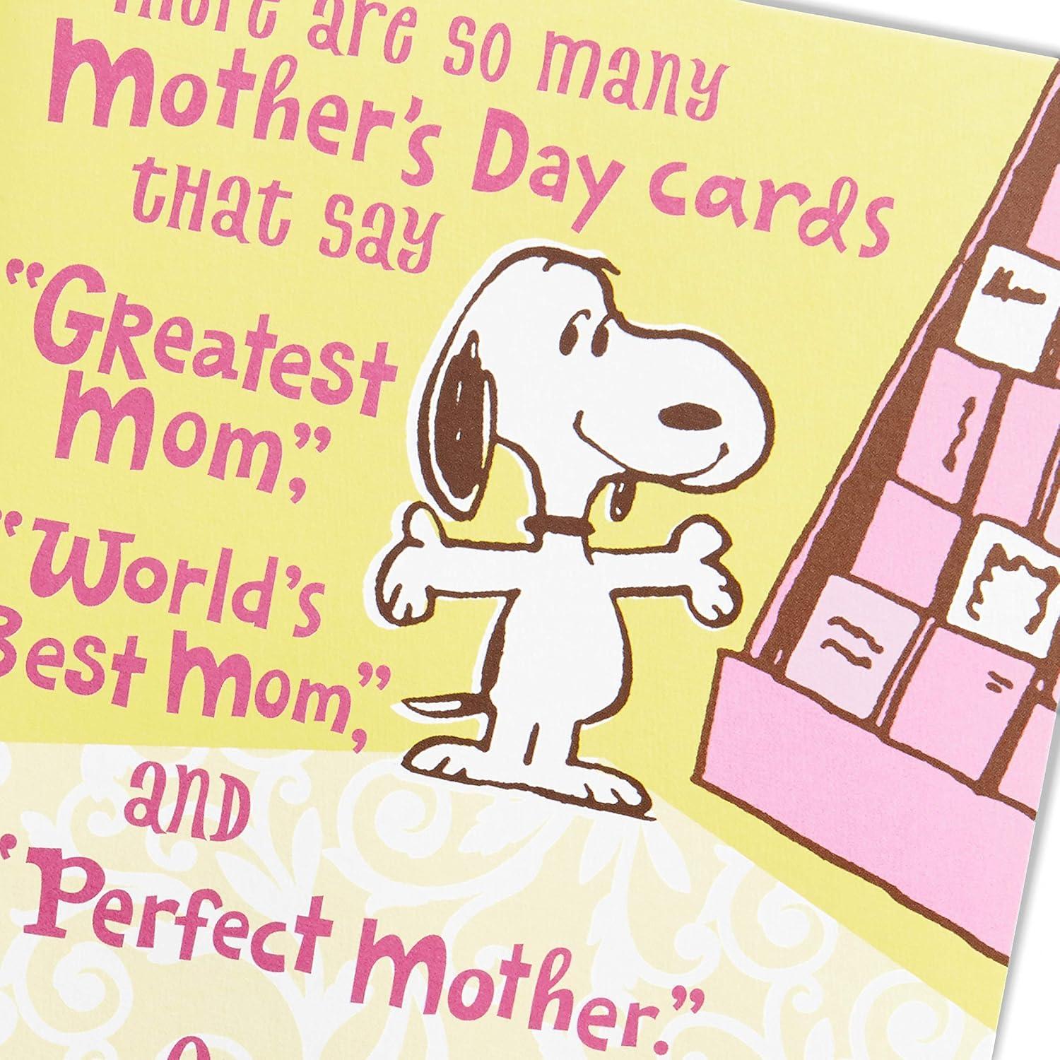 imageHallmark Funny Mothers Day Card for Mom Snoopy and Woodstock Mini Cards Inside