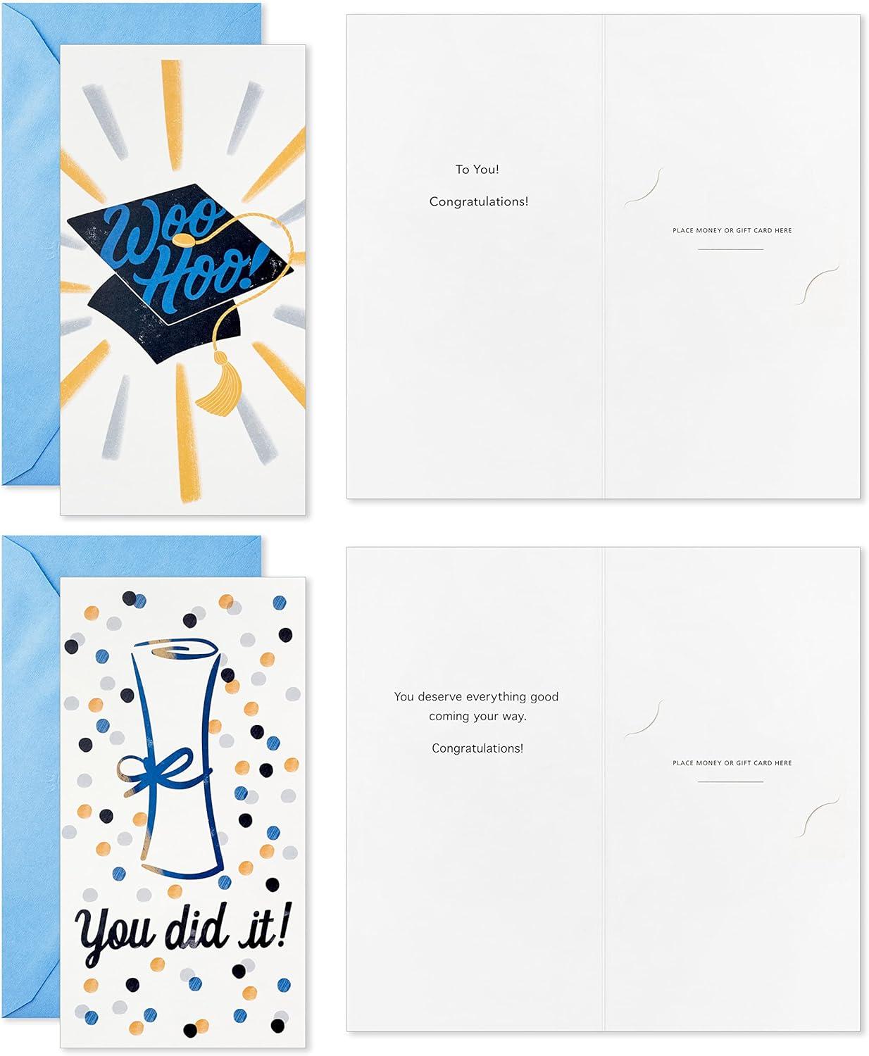imageHallmark Graduation Money Holders or Gift Card Holders Assortment with Envelopes You Did It 36 Cards and EnvelopesYou Did It