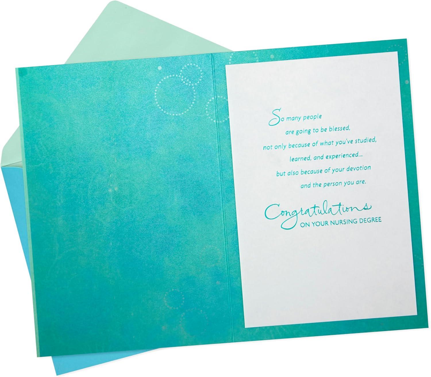 imageHallmark Nurse Graduation Card Nurses Make a Difference for RN LPN Travel Nurse Healthcare WorkerTurquoise