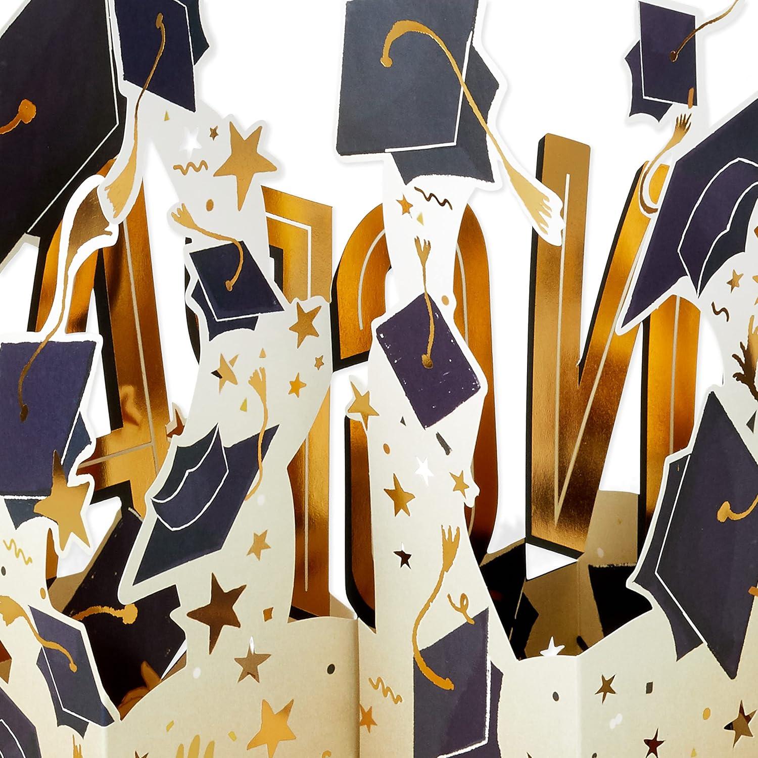 imageHallmark Paper Wonder Graduation Pop Up Card Accordion Fold Congrats