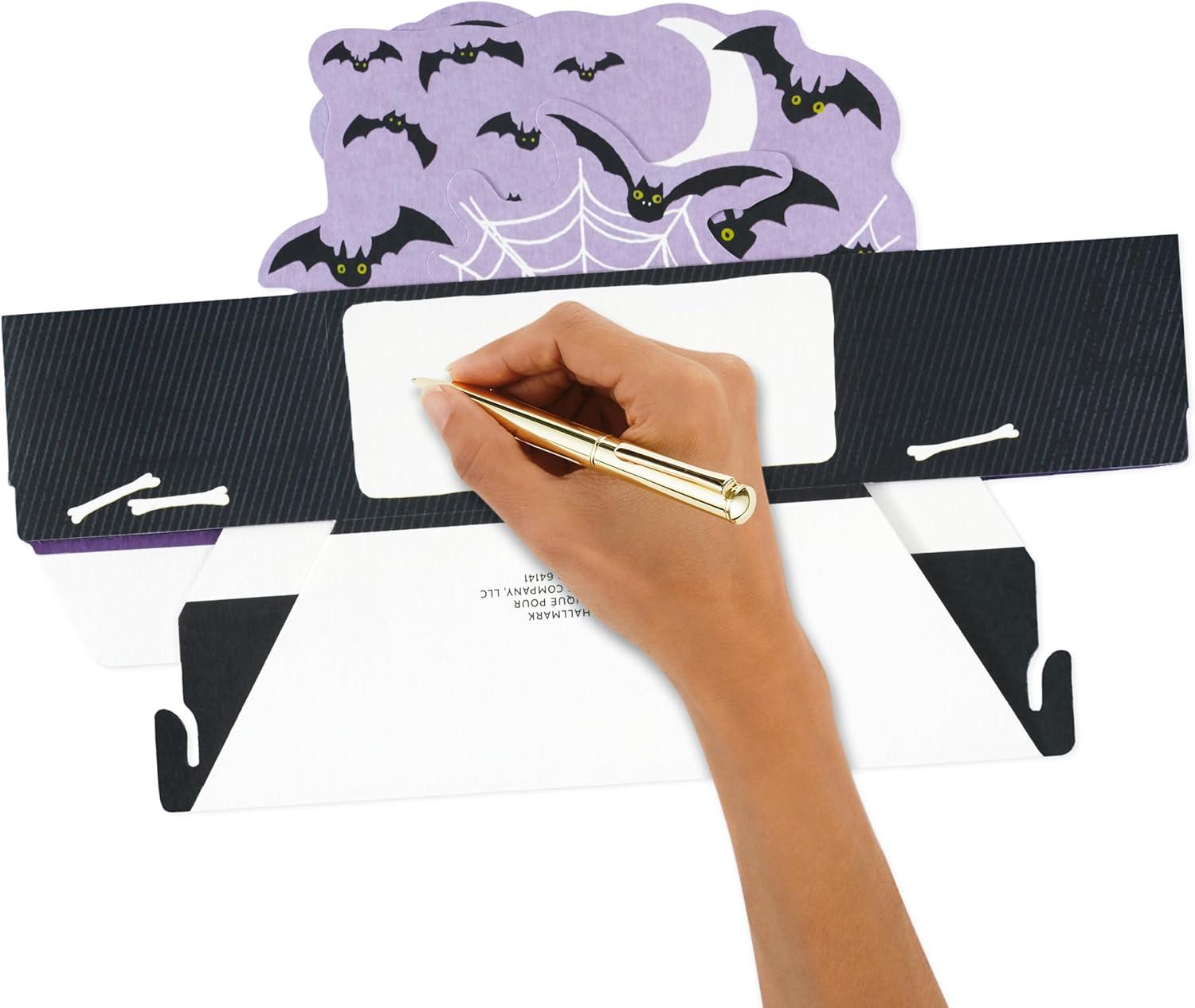 imageHallmark Paper Wonder Halloween Pop Up Card Cat and PumpkinHappy Hallowiener