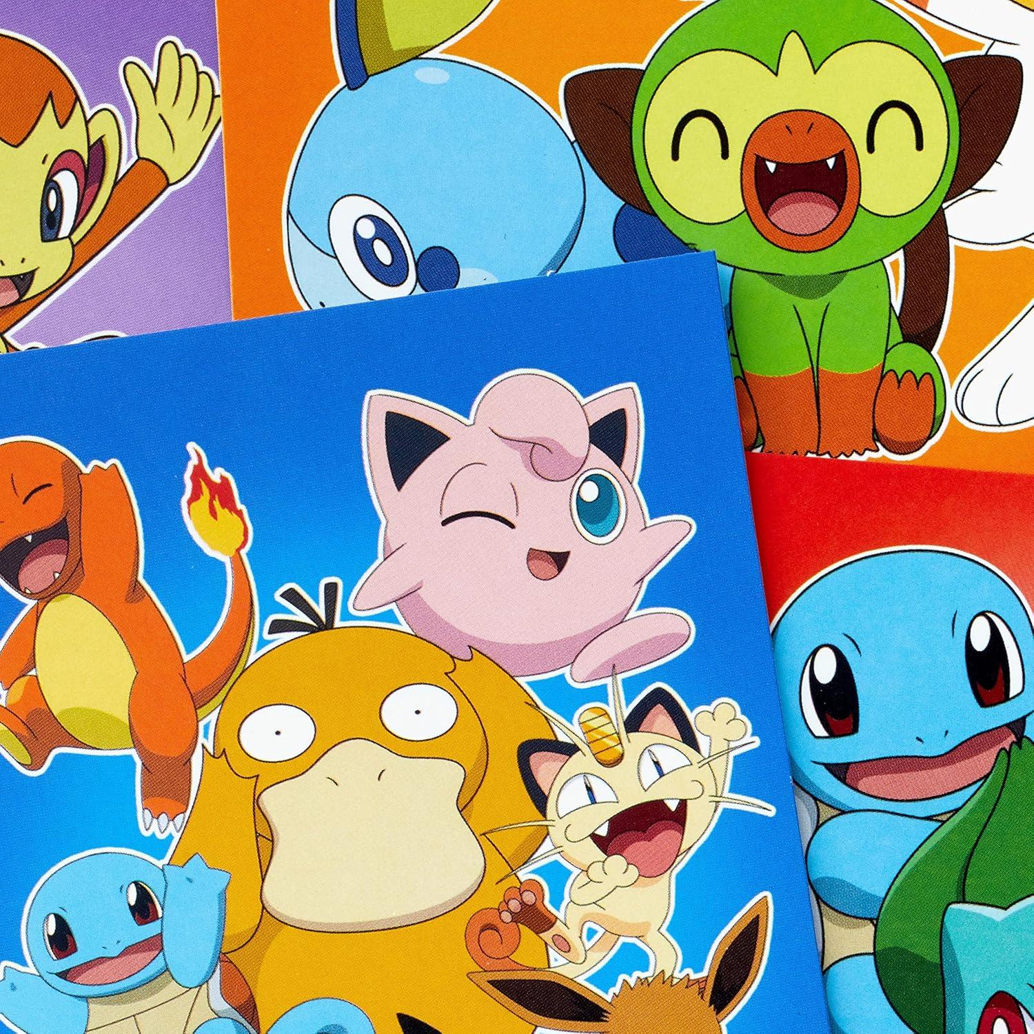 imageHallmark Pokmon Valentines Day Cards for Kids School Pikachu Bulbasaur Charmander Squirtle 12 Blank Classroom Valentines with EnvelopesBlank Cards