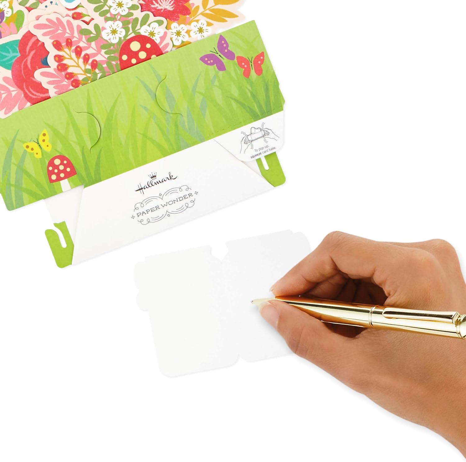 imageHallmark Pop Up Mothers Day Card or Birthday Card for Women Her Grandma Sister Daughter Friend Flower BouquetPop Up Flowers and Butterflies