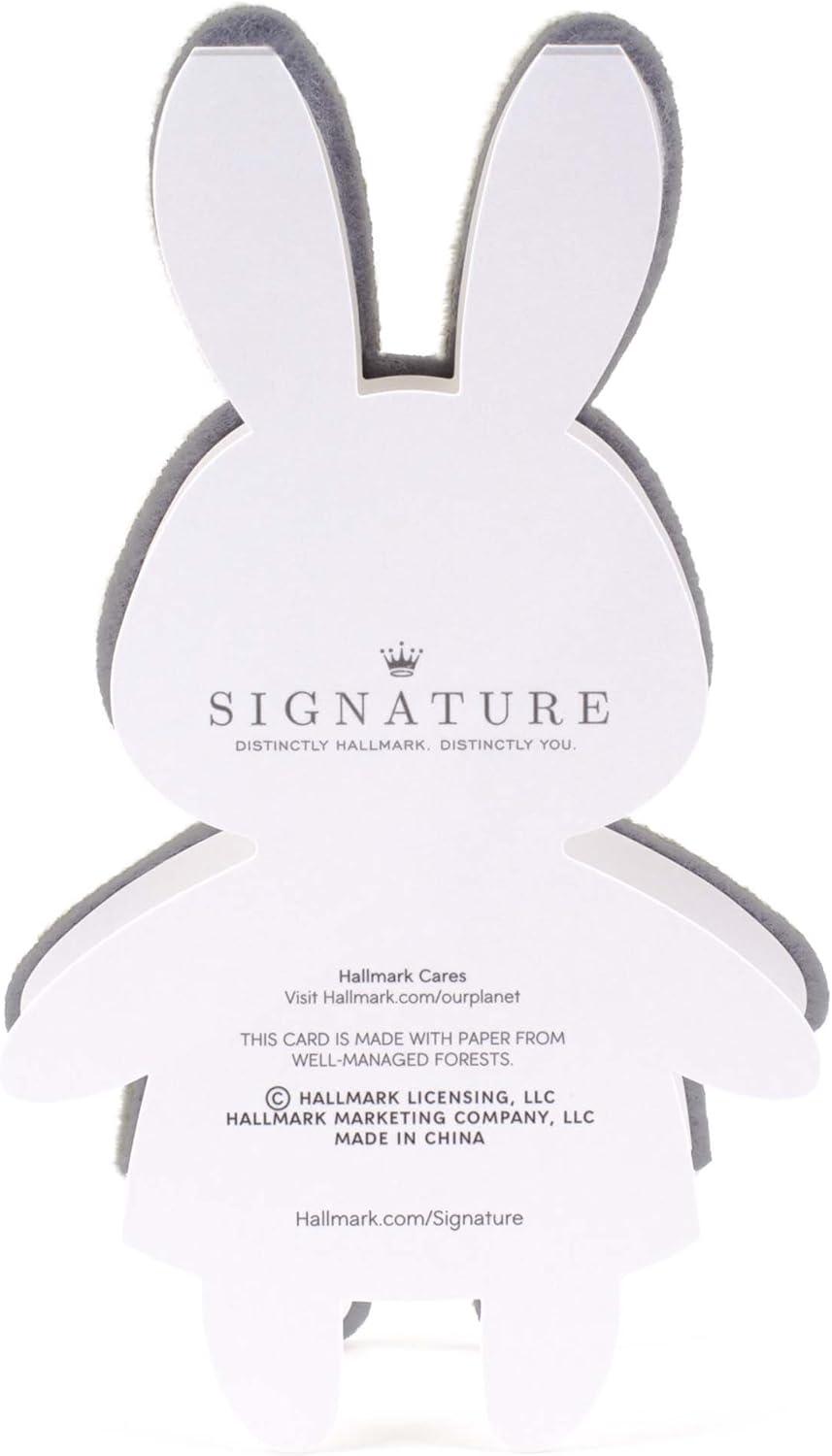 imageHallmark Signature Easter Card for Kids Fuzzy Plush BunnyEaster Cute Soft Bunny