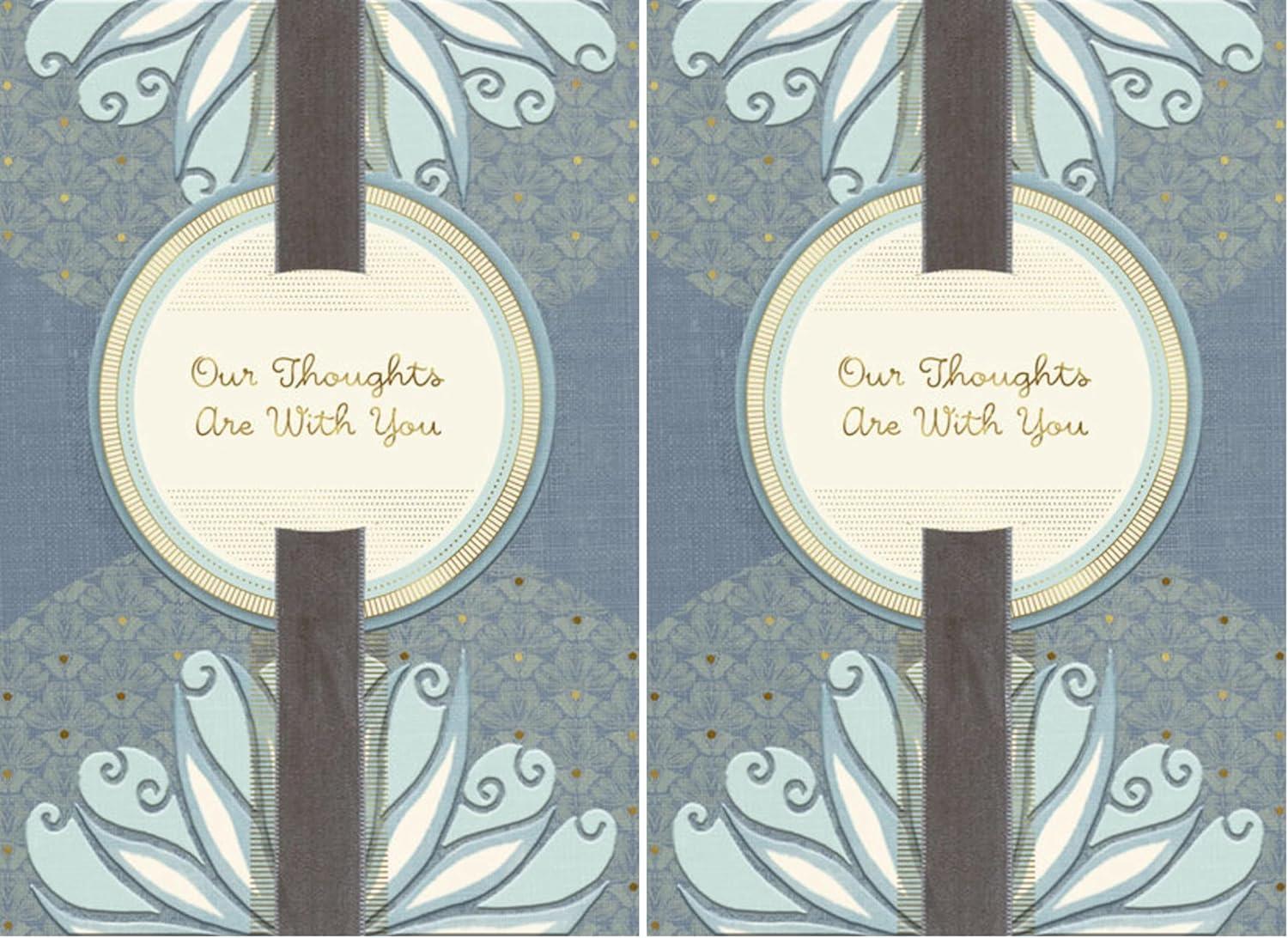 imageHallmark Sympathy Card from All Gold Foil TapestryGold Foil Tapestry