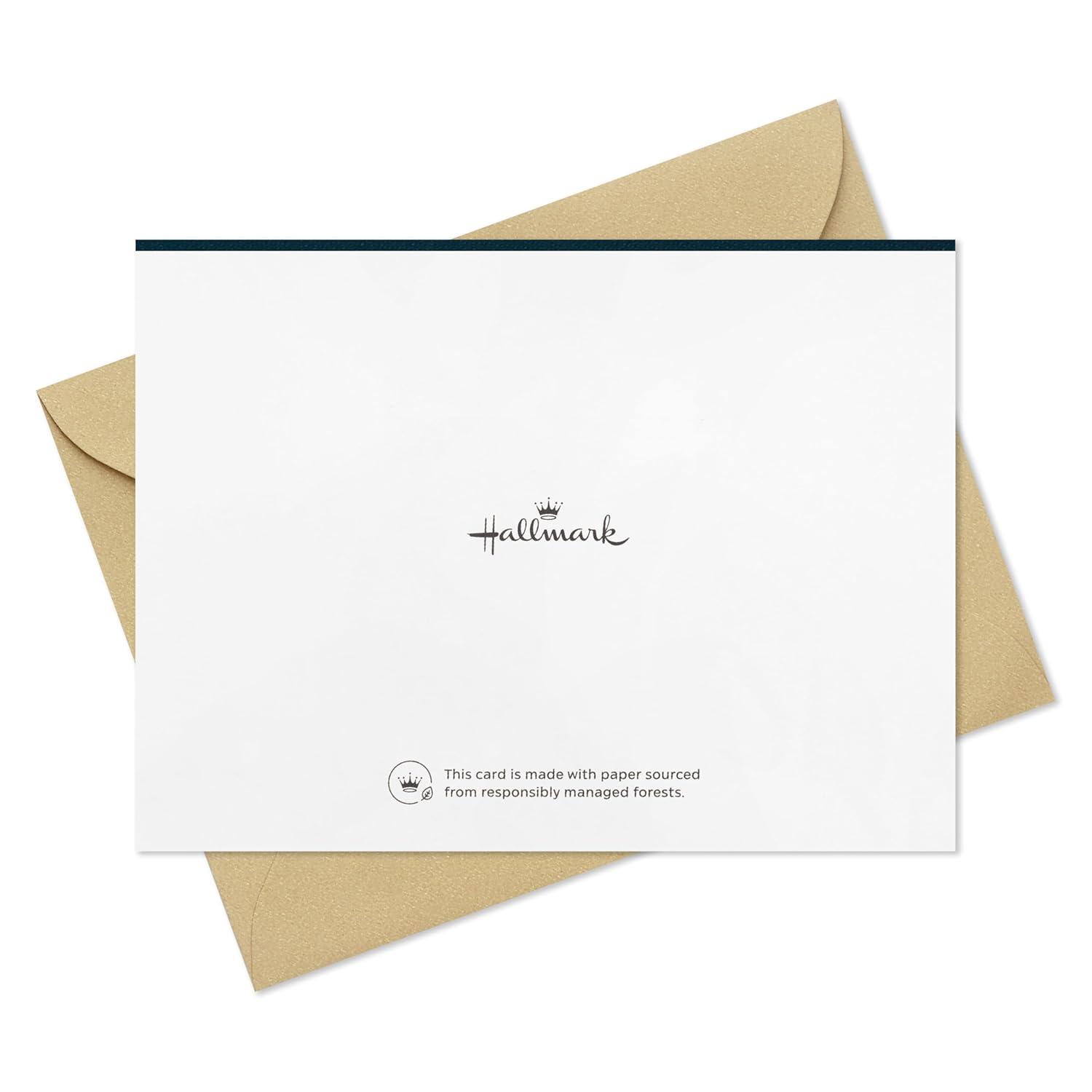 imageHallmark Thanksgiving Blank Note Cards 40 Cards with 40 Envelopes Green and Gold Pumpkins Leaves