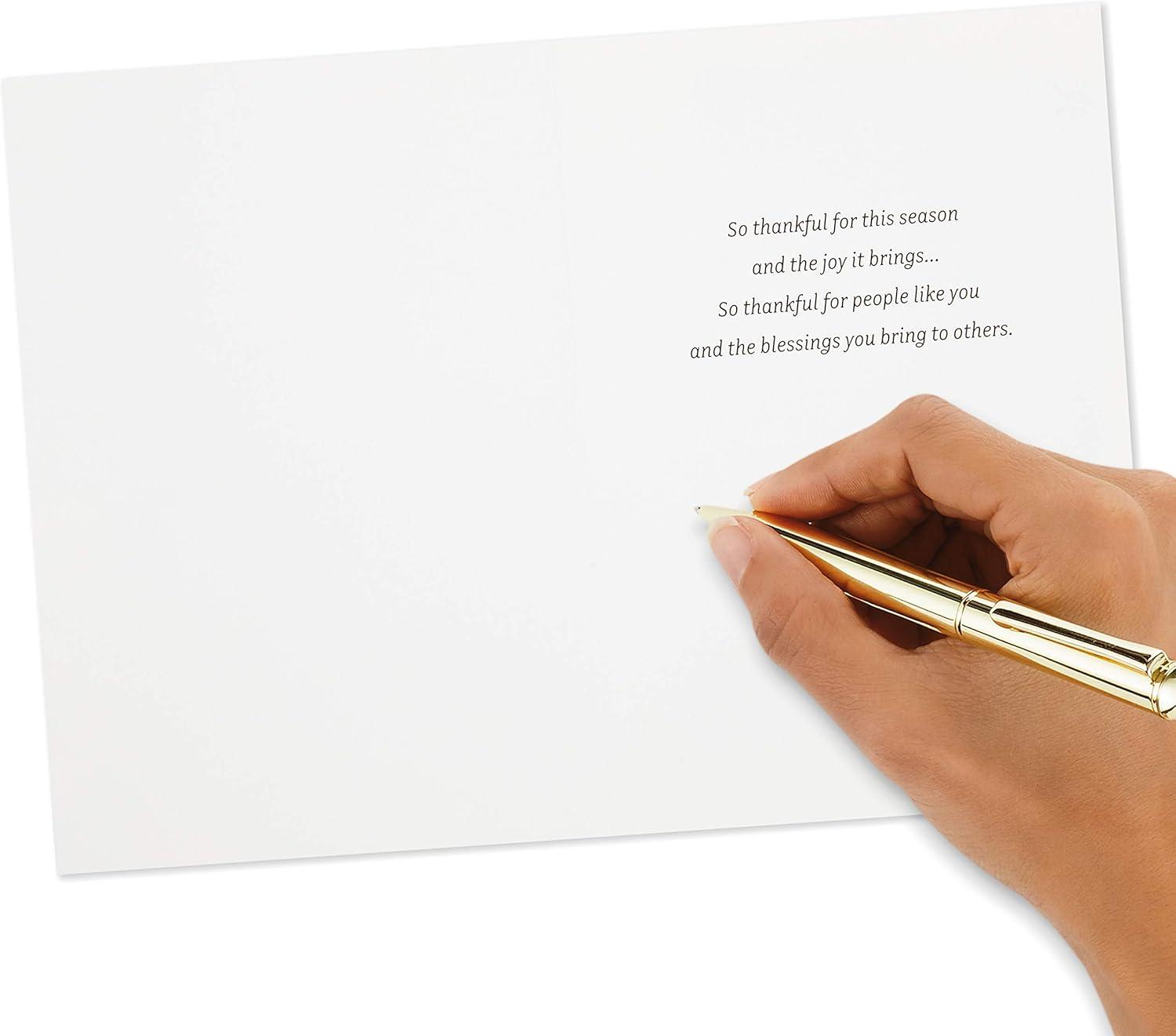 imageHallmark Thanksgiving Place Cards for Table Setting 32 Mini Cards with Envelopes Friendsgiving Party SuppliesHello Fall