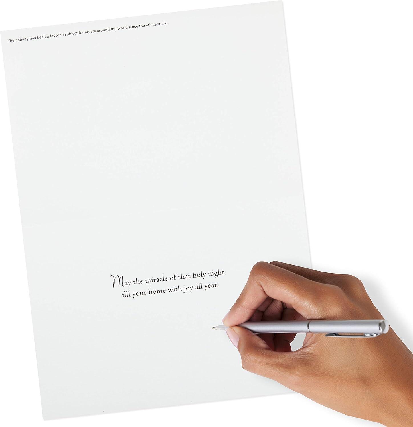 imageHallmark UNICEF Boxed Christmas Cards Peace Tree 12 Cards and 13 Envelopes 1XPX5649Gold Foil Nativity