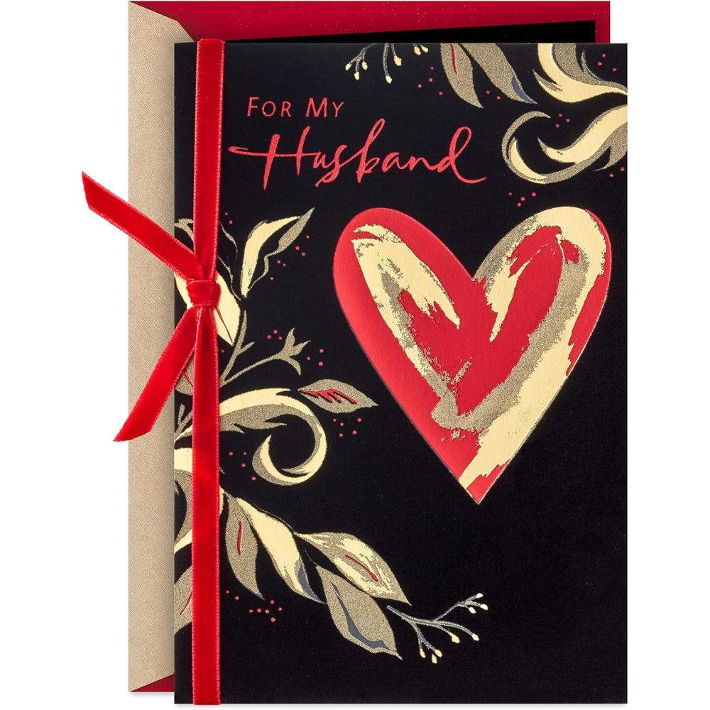 imageHallmark Anniversary Card for Husband All the Days for Romantic Birthday Fathers Day for Husband Love Valentines DayAll the Days