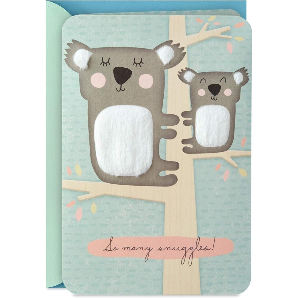 imageHallmark Baby Shower Card for New Parents Koalas So Many Snuggles Welcome New Baby Congratulations Gender Reveal