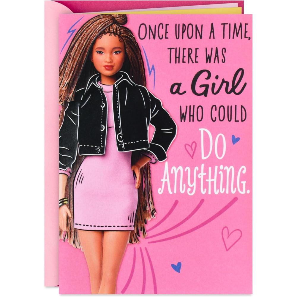 imageHallmark Barbie Birthday Card for Girls Strong Limitless Fabulous