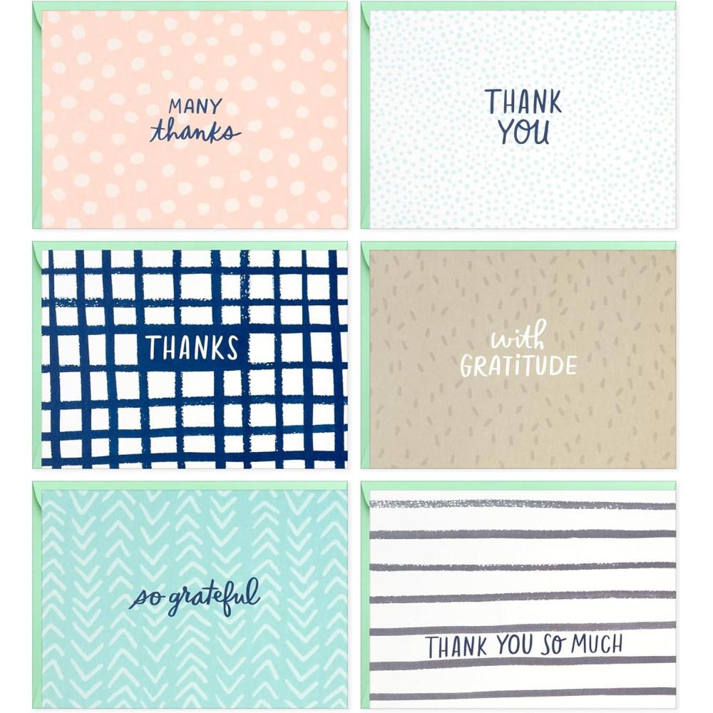 imageHallmark Blank Cards Assortment 24 Cards with Envelopes Citrus Greenery Gingham Strawberries for Mothers Day Any OccasionThank You Cards