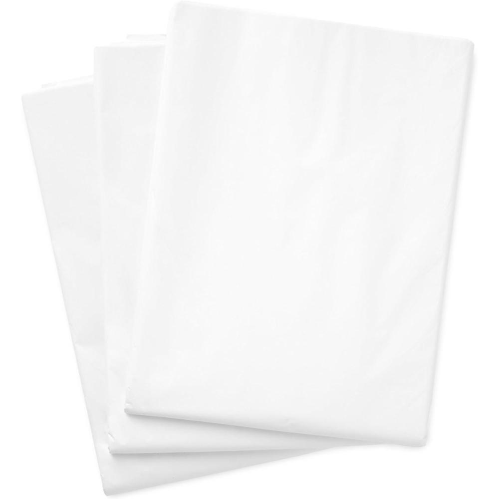 imageHallmark Bulk White Tissue Paper 100 Sheets for Birthdays Christmas Graduations Gift Wrap Crafts DIY Paper Flowers Tassel Garland Gift BasketsWhite