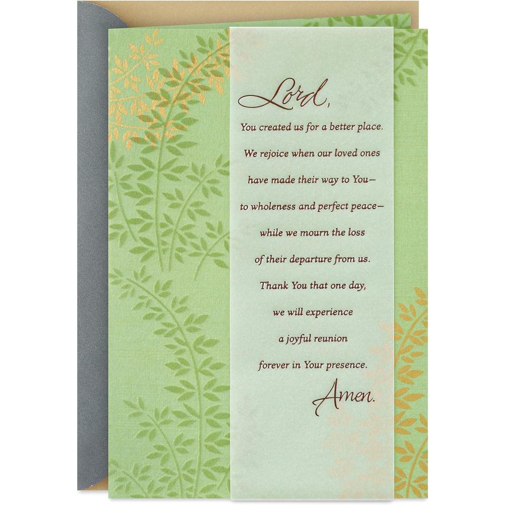 imageHallmark DaySpring Religious Sympathy Card Gods Comfort and HopeBetter Place