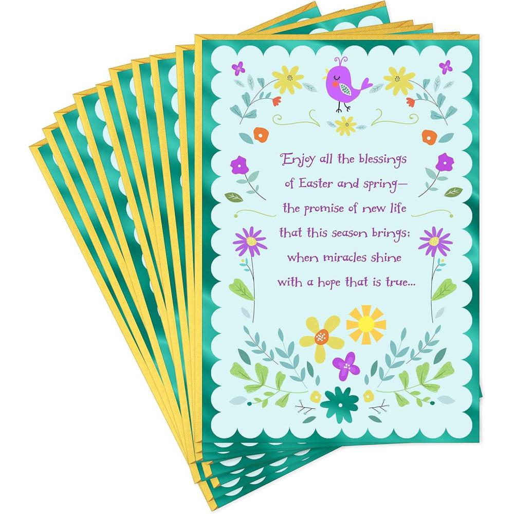 imageHallmark Dayspring Pack of Religious Easter Cards Blessings 10 Cards with EnvelopesBlessings Verse  10 Religious Cards with Envelopes