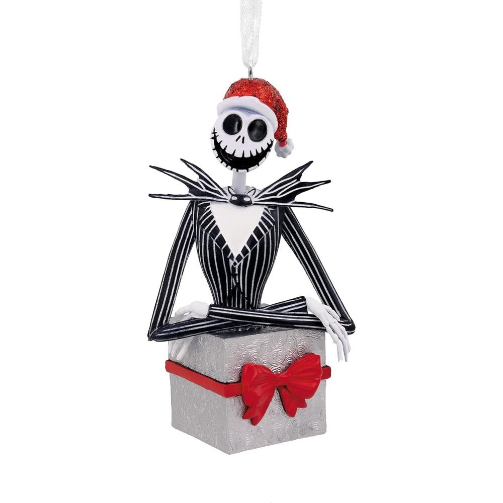 imageHallmark Disney Tim Burtons The Nightmare Before Christmas Jack Skellington and Zero Christmas OrnamentJack Skellington