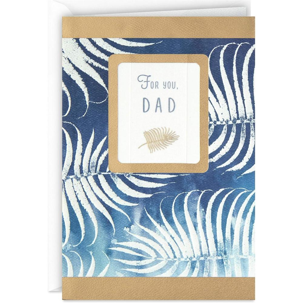 imageHallmark Fathers Day Card for Dad from Daughter with Removable Magnet Like Father Like DaughterSome Words Arent Said Often Enough