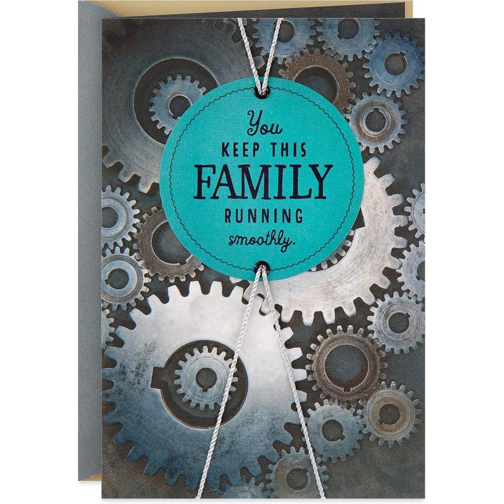 imageHallmark Fathers Day Card for Dad from Son or Daughter More Loved Every DayYou Keep This Family Running Smoothly