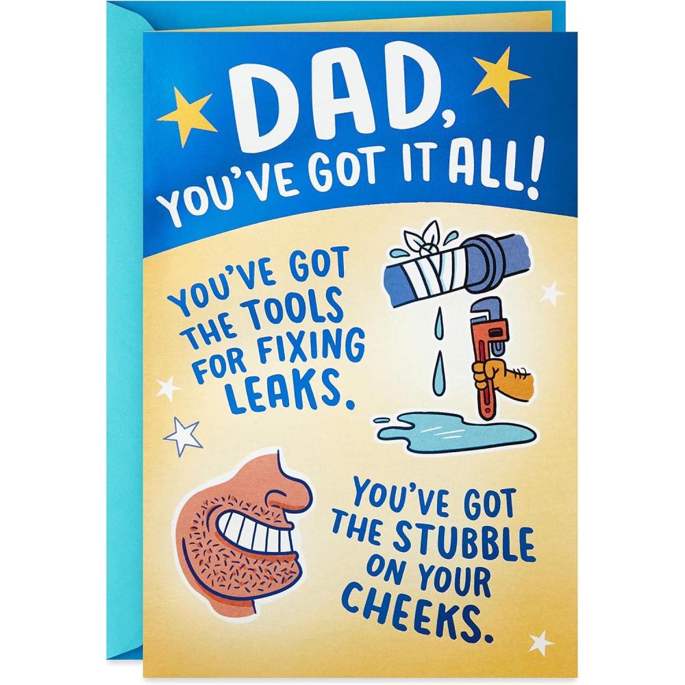 imageHallmark Funny Pop Up Fathers Day Card from Son or Daughter Youve Got it All or Birthday Card for Dad