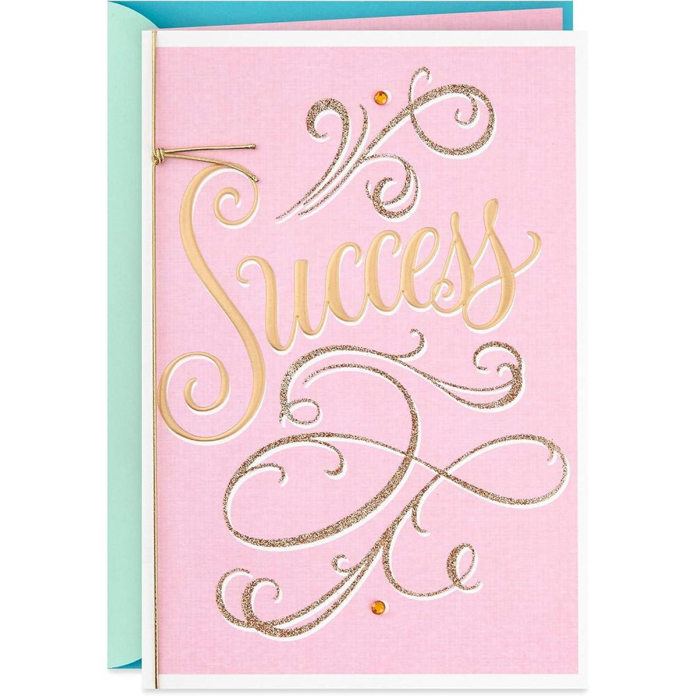 imageHallmark Graduation Card Celebrating YouPink  Gold Success