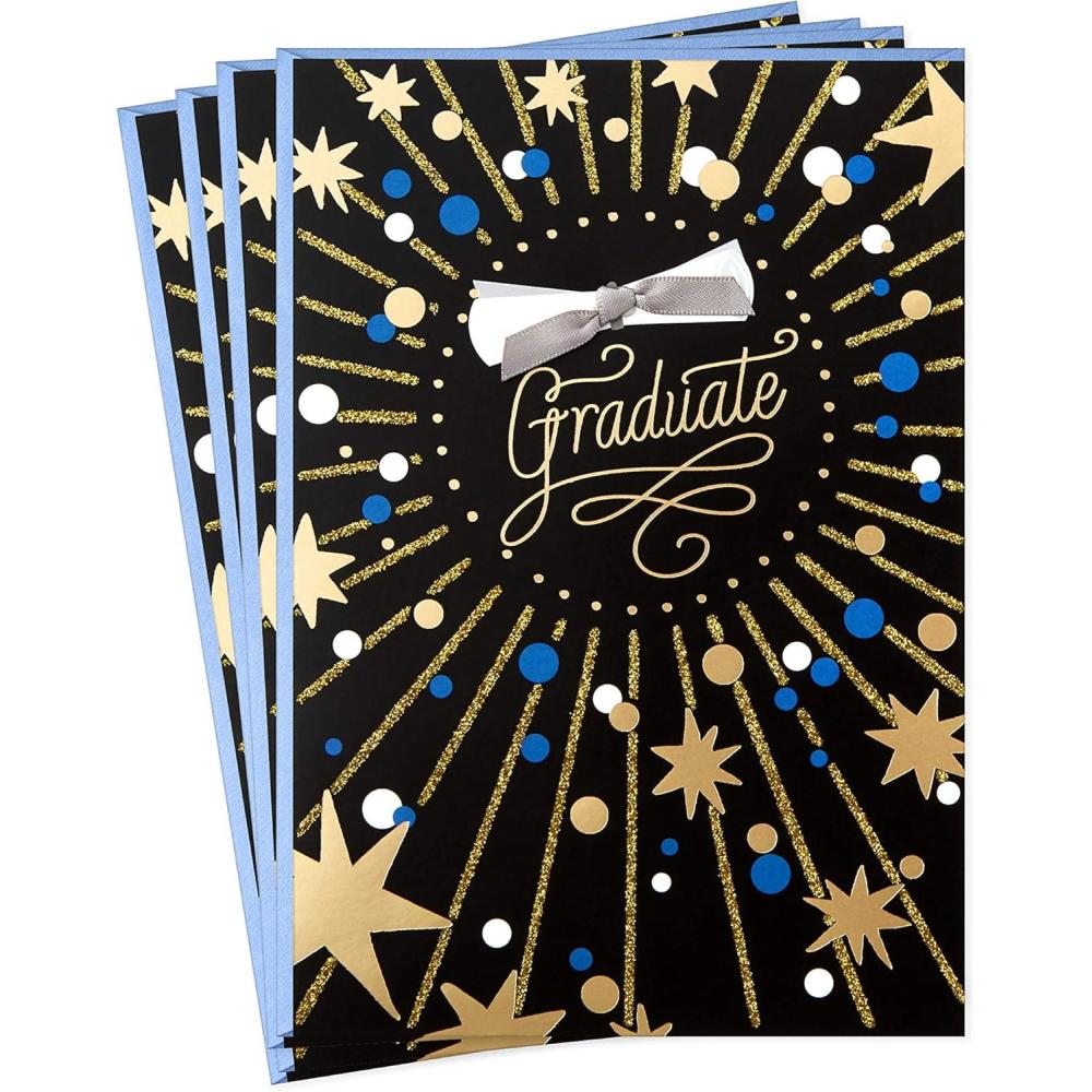 imageHallmark Graduation Cards Best Wishes 4 Cards with EnvelopesBest Wishes  4 Cards with Envelopes