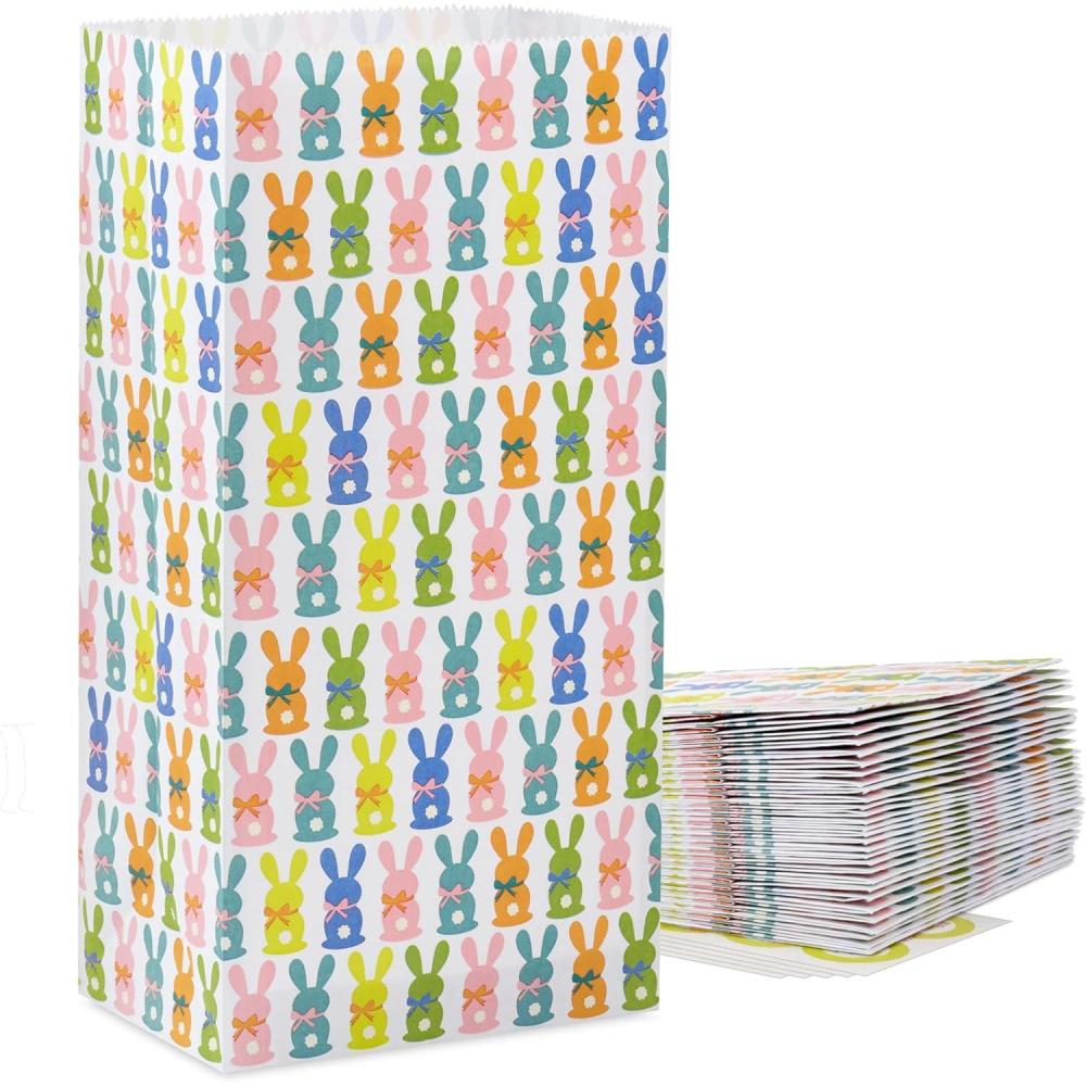 imageHallmark Holiday Party Favor and Wrapped Treat Bags 30 Bags White with Red Yellow Blue Green Christmas Lights for Christmas Hanukkah Classroom Parties Teacher Gifts Luminaries Sack LunchesEaster