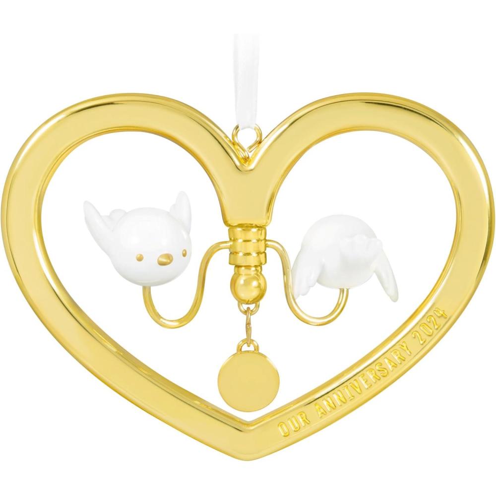 imageHallmark Keepsake Christmas Ornament 2024 Our Anniversary Metal Gift for Couple2024 Anniversary