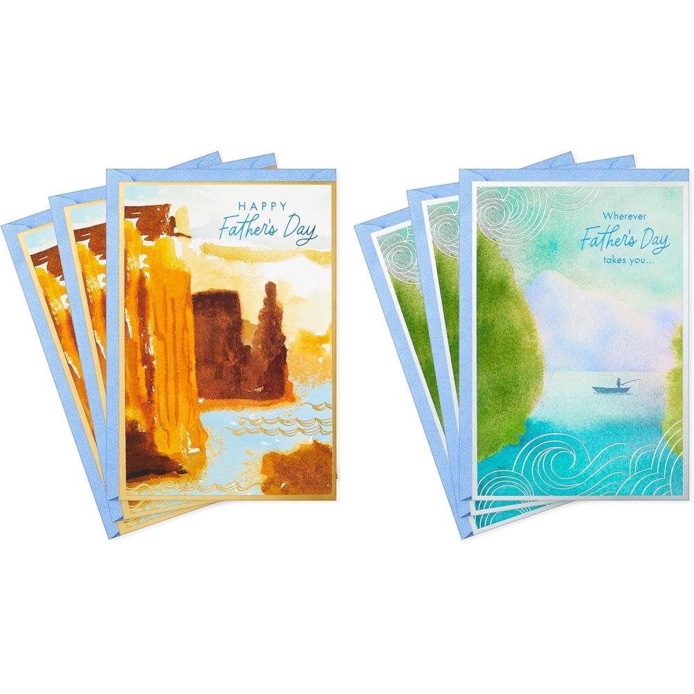 imageHallmark Mothers Day Card Assortment Enjoy Your Special Day 6 Cards with Envelopes 2 DesignsEnjoy Fathers Day  6 Cards with Envelopes