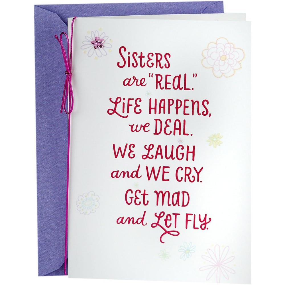 imageHallmark Mothers Day Card for Sister True Friends