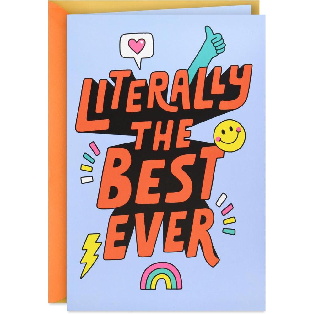 imageHallmark Musical Kids Birthday Card with Light Literally The Best Ever