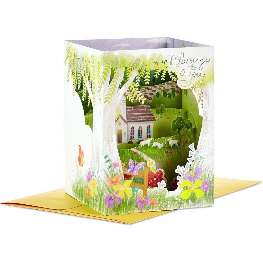 imageHallmark Paper Wonder Displayable Pop Up Easter Card Blessings to You ChurchPop Up Blessings to You