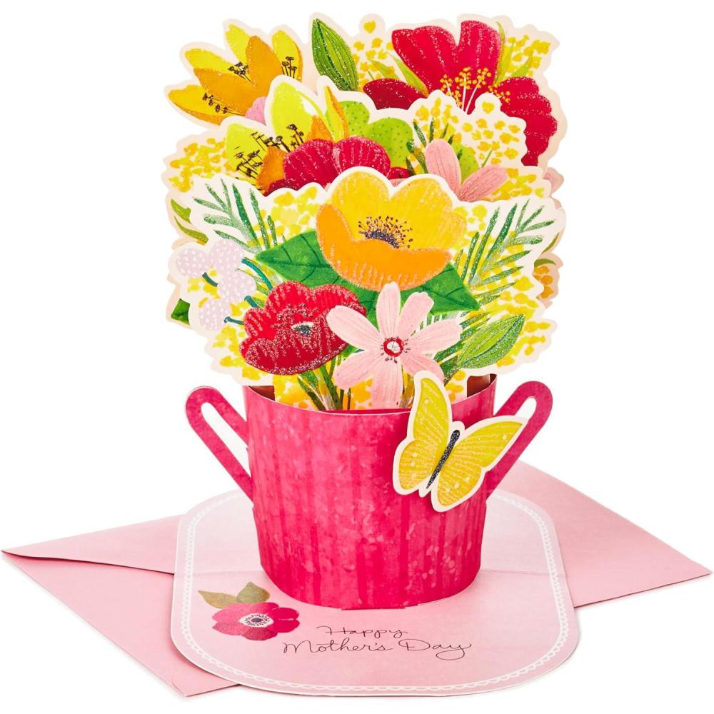 imageHallmark Paper Wonder Mothers Day Pop Up Card Flower Bouquet You Deserve This DayPop Up Bouquet You Deserve This Day