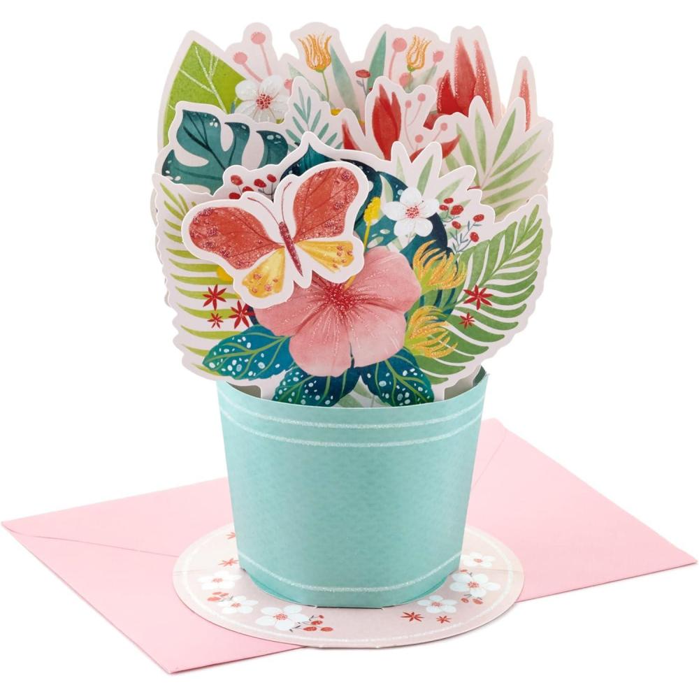 imageHallmark Paper Wonder Mothers Day Pop Up Card Flower Bouquet for Graduation Administrative Professionals Day Nurses Day Spring Any OccasionPop Up  Displayable Bouquet