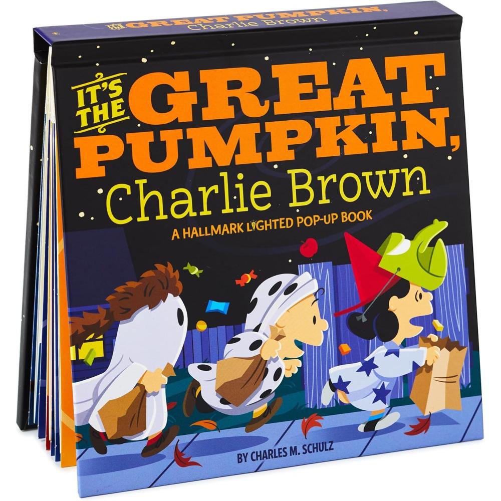 imageHallmark Peanuts Its the Great Pumpkin Charlie Brown Lighted PopUp Book Gift for KidsIts the Great Pumpkin  Charlie Brown