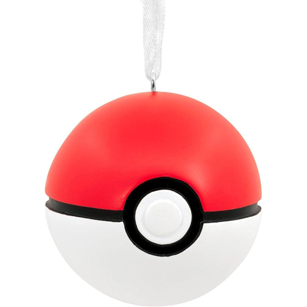 imageHallmark Pokmon Pikachu on Pok Ball Christmas OrnamentPok Ball