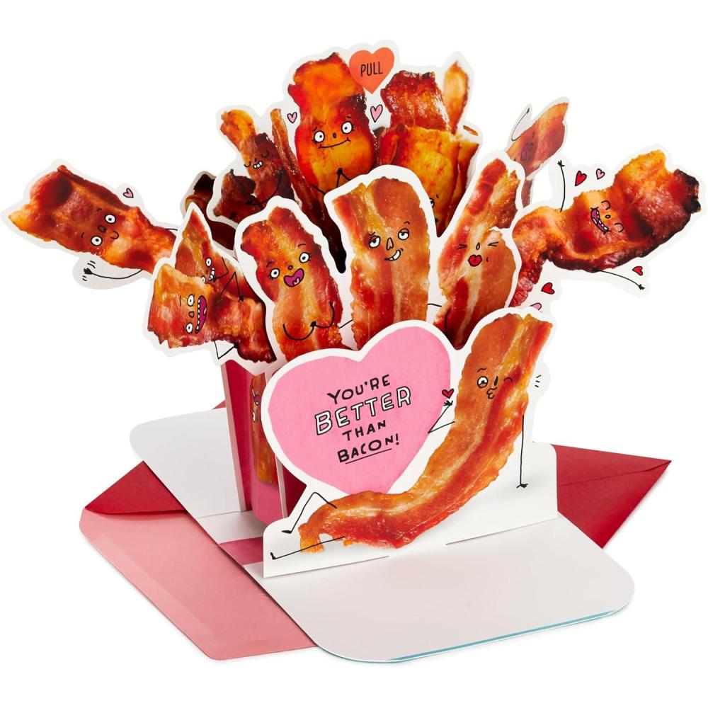imageHallmark Pop Up Card Donuts for Anniversary Birthday Love Valentines DayPop Up Better Than Bacon